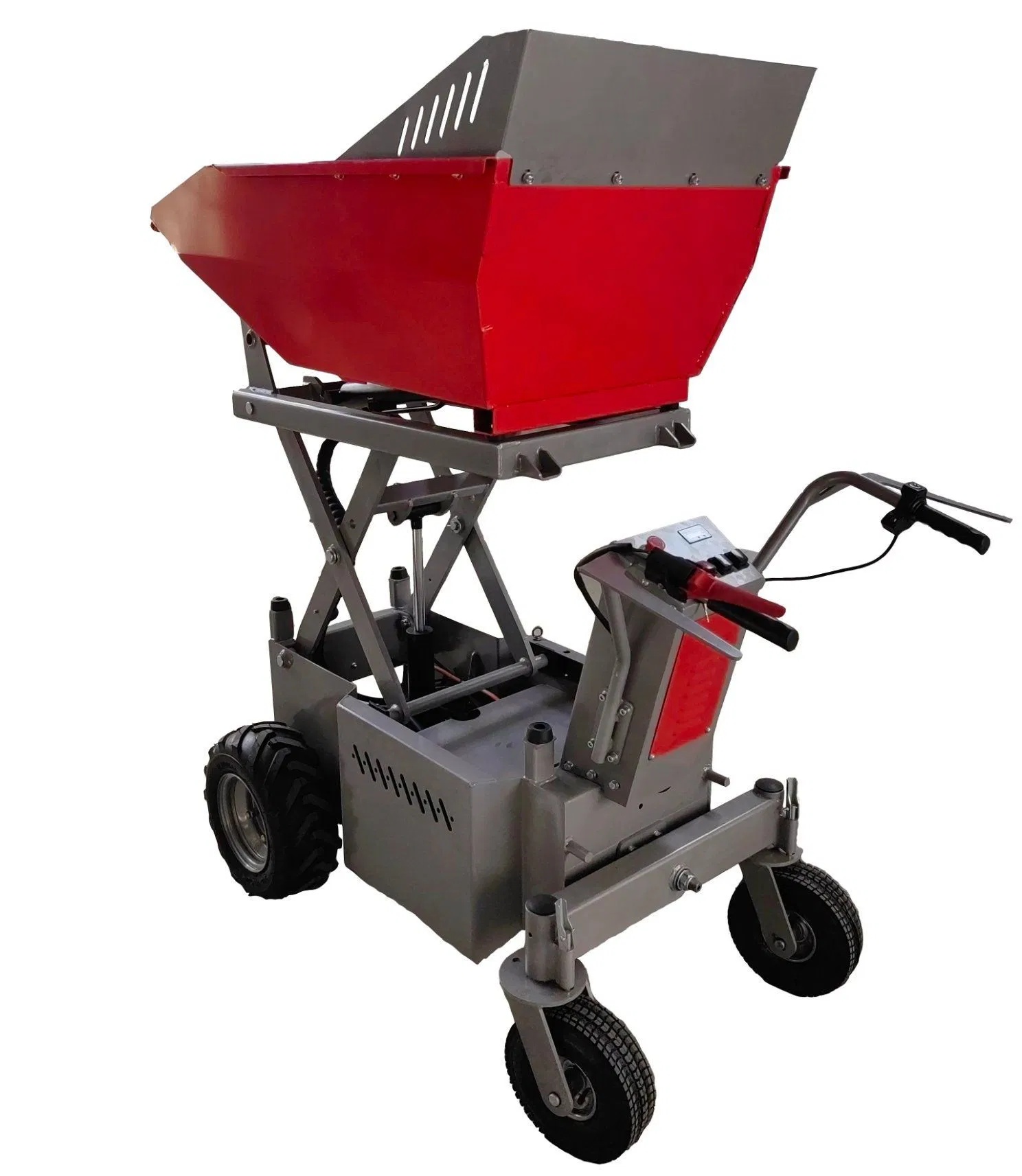 Hydraulic Tipping Battery Powered Electric Mini Wheel Dumper with 1.43m Tipping Height