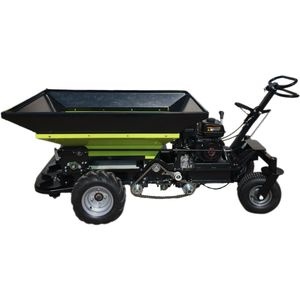 Walk-Behind Fertilizer Spreader, 400kg Hopper, 6.5HP Gasoline (Orange & Green)