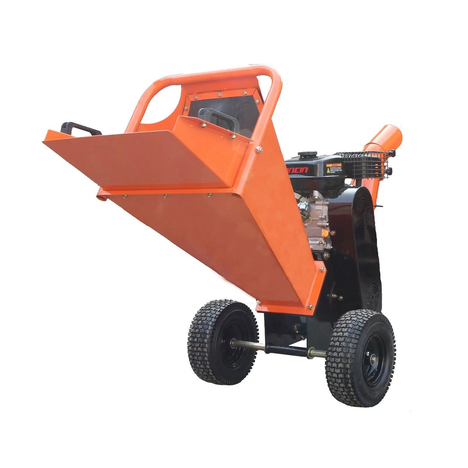 Versatile gasoline Powered Wood Chipper Sharp Blades, Strong Torque, Excellent Chip Quality