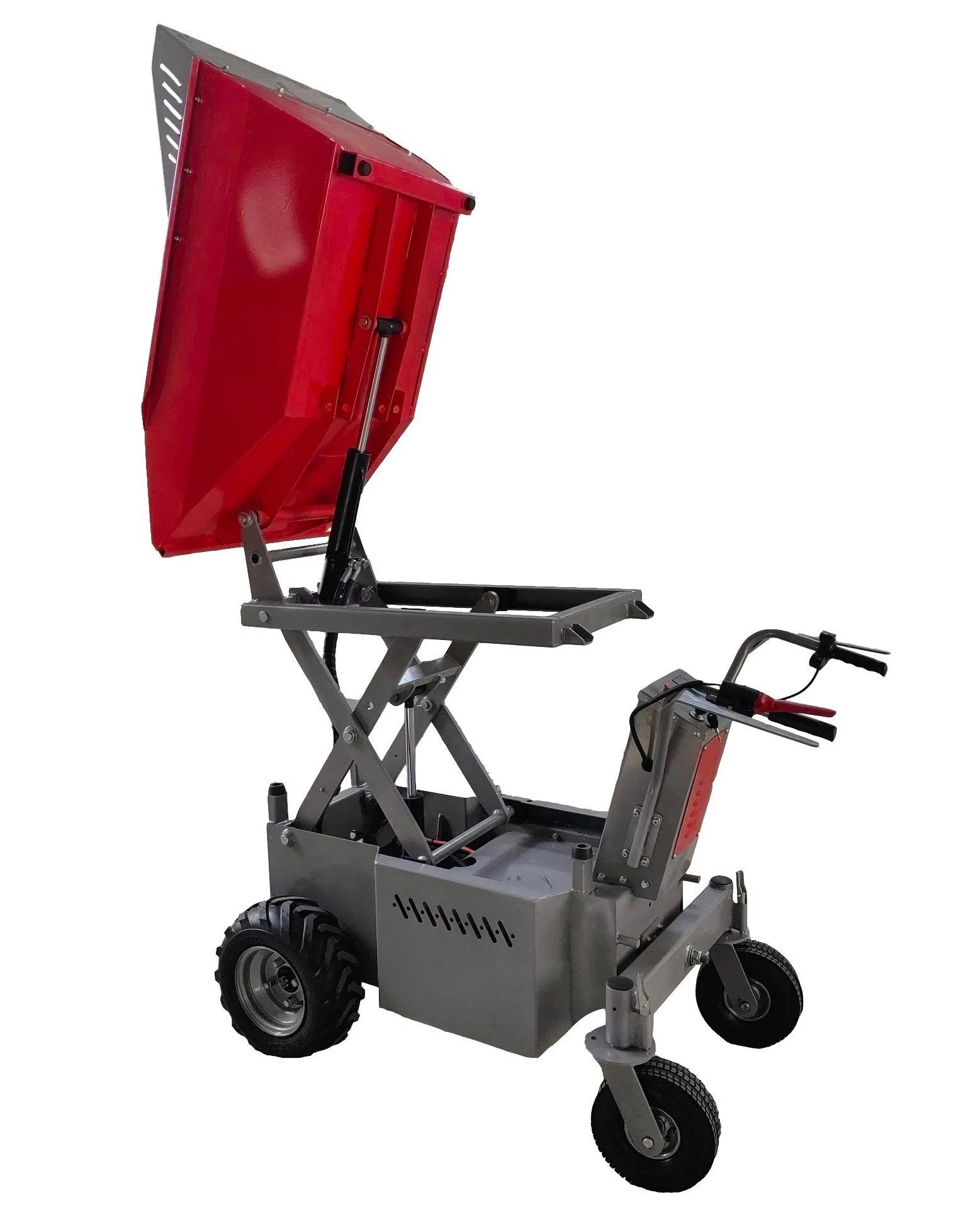 Hydraulic Tipping Battery Powered Electric Mini Wheel Dumper with 1.43m Tipping Height