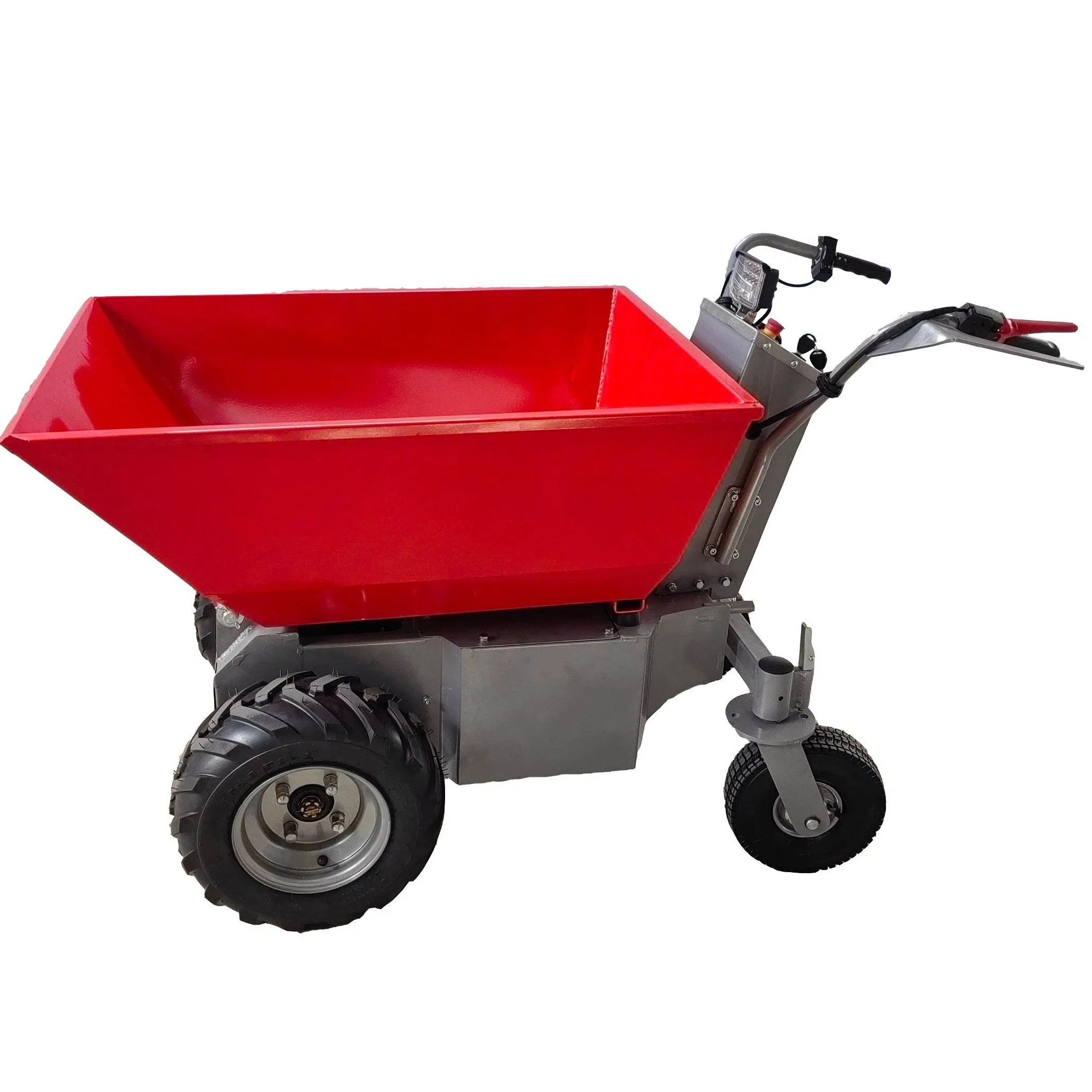 Safe Operation Electric Tracked Mini Dumper for Green Farm Landscape Transport Work