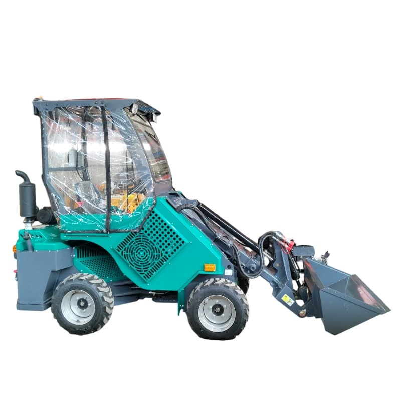 Nt-Ml500 500kg Loading Capacity Mini Wheel Loader Kubota D1105 Engine 4 Wheel Drive Hydraulic Articulated Small Loader 0.3m³ Bucket Construction & Agricultural