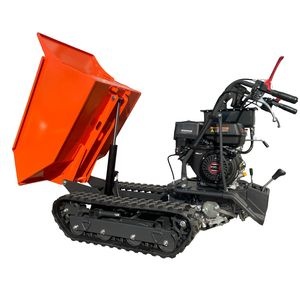 500kg Hydraulic Mini Crawler Dumper, All-Terrain Gasoline Mini Dumper with 6f+2r, Versatile for Construction, Farm, Orchard & Landscaping