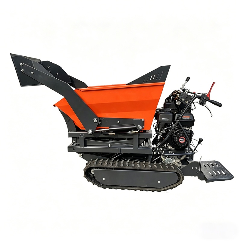 High Efficiency Gasoline Crawler Dumper with 500kgs Loading Capacity